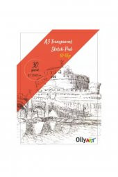 Lino Olly Art Spiralli Aydınger Eskiz Blok A3 30 Yaprak 50 - 55 Gr - 1