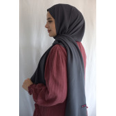 Organik Pamuk Şal Antrasit - 2