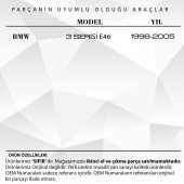 Bmw 3 Serisi E46 için Otomotik Vites Körüğü (Siyah) - 2