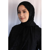 Abiye Şifon Şal Önü Dantelli - 1