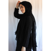 Abiye Şifon Şal Önü Dantelli - 2