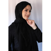 Abiye Şifon Şal Önü Dantelli - 3