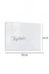 60x70 Cm Temperli Cam Yazı Tahtası - 2