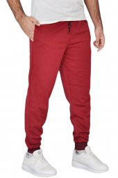 Bordo Manşetli Eşofman Altı - 2