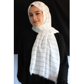 Organik Pamuk Şal Beyaz - 1