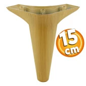 Aspen Lüks Mobilya Kanepe Koltuk Tv Ünitesi Baza Yükseltici Ayağı Ayakları 15 Cm Açık Kahverengi thumbnail 1