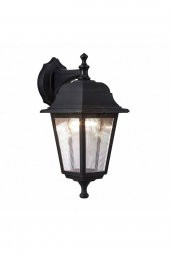 Kare Bahçe Aydınlatması Duvar Aplik Optik Armatür Siyah - 2