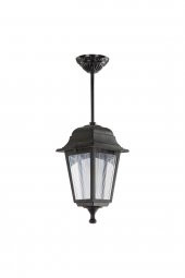 Siyah Kare Bahçe Aydınlatması Sarkıt Optik Armatür - 1