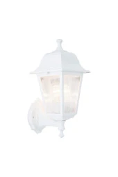 Optik Duvar Kare Beyaz Armatür Bahçe Aydınlatması - 1