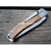 EL İŞÇİLİĞİ KİLİTLİ-KLİPSLİ ÇAKI 4116 ÇELİK 22CM AHŞAP SAP - 1