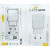 3 Amper Hızlı Şarj Cihazı + Type-C Kablo Qct30 - 1
