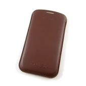 Samsung Galaxy S3 Orjinal Pouch Kılıf - Koyu Kahverengi EFC-1G6LCECSTD (Outlet) thumbnail 1