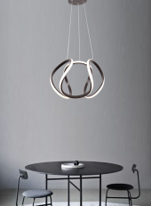 TT Aydınlatma TT306-35-SY  Kavis Modeli Mat Siyah Led Avize - 3