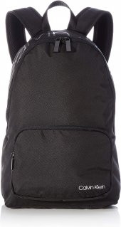 Klein Erkek CK Item Fermuarlı Pocket Sırt Çantası, Siyah, Tek Beden - 1
