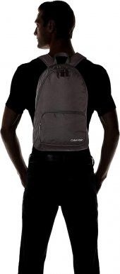 Klein Erkek CK Item Fermuarlı Pocket Sırt Çantası, Siyah, Tek Beden - 4
