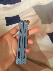 Kelebek Bıçağı / Balisong Vidasız Organik Plastikten Aksesuar - 3