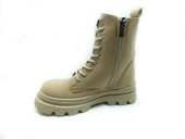 Çarıkçım Bağcıklı - Fermuarlı Bot Bej 118 4000 - 3