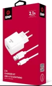 GNP 2.1mah iPhone Lightning Kablo Ve Şarj Cihazı (GENPA Garantili) thumbnail 2