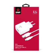 GNP 2.1mah Type-C Kablo ve Şarj Cihazı (GENPA Garantili) thumbnail 1