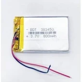 Lipo 383450 3.7 Volt 800 mAh Lityum Polimer Pil - 1
