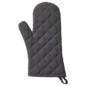 Fırın Eldiveni Siyah 33 Cm MeridyenDukkan Keçeli Polyester Sağ-Sol El Uyumlu Eldiven Tekli - 1
