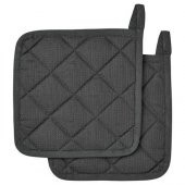 Fırın Tutacak 2 Adet Gri Renk MeridyenDukkan 21x21 Cm 2 Adet Keçeli Polyester - 1