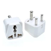 Hindistan Evrensel IL fiş adaptörü avrupa 3 Pin seyahat adaptörü - 2