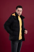 SLİMFİT KAPŞONLU ASTARLI ERKEK ŞİŞME PUFFER MONT - 8