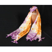 Batik Fular - Turuncu Mor - 1