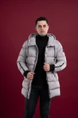 SİR REGULAR FİT KAPŞONLU ASTARLI UZUN KALIN ŞİŞME MONT - 1