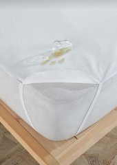 Pamuklu BebekÇoçuk Yatak Alezi Yatak Koruyucu Dört Kener Lastıklı 70x140x70x110x60x120cm ebatlarında - 2