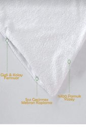 10 Adet Pamuklu  Fermuarli  Sıvı  Geçirmez  Yastık Alezi Yastık  Koruyucu Yastık  Kılıfı Yastıkİ çi 50x70 Cm - 3
