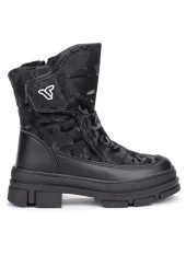 MİNİCAN KIZ ÇOCUĞU KAYMAZ ORTOPEDİK TABAN FERMUARLI İÇİ TERMAL KÜRKLÜ SU GEÇİRMEZ KAR BOTU - 6