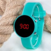 Pinkoli Led Watch Saat Su Yeşili Silikon Kordon Unisex Kol Saati ST-303482 - 5