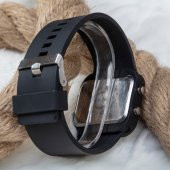 Unisex Erkek Bayan Dijital Mat Siyah Kasa Yeni Seri Led Kol Saati Silikon Bileklik Saat Süper Yeni Model Kol Saati ST-303179 thumbnail 2