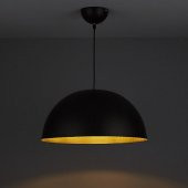 MYLİGHTS  40 CM METAL SARKIT AVİZE SİYAH İÇİ ALTIN RUSTİK AVİZE - 2