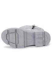 MİNİCAN KIZ ÇOCUĞU KAYMAZ ORTOPEDİK TABAN FERMUARLI İÇİ TERMAL KÜRKLÜ SU GEÇİRMEZ AÇIK GRİ KAR BOTU - 6