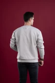 OVERSİZE BASKILI PAMUKLU ERKEK SWEATSHİRT - 4