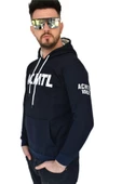 Erkek Lacivert Kapüşonlu Sweatshirt  ACMTL BGL-ST02360 thumbnail 4