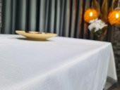 File Tek Masa Örtüsü 160x220cm Krem Siyah thumbnail 2