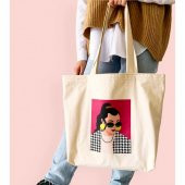 Che E Bello Çok Satan Kadın Baskılı Körüklü Tote Bag - 3