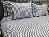 Zebra Çift Kişilik 6 Parça Nevresim Takımı Gri - 6