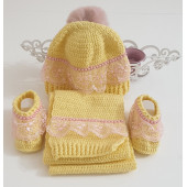 Kız Bebek 1 Yaş Atkı Bere Patik - 1