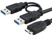 Hard Disk Kablosu Micro Usb 3.0 Hdd Kablosu Mikro Usb Kablo 150Cm - 1