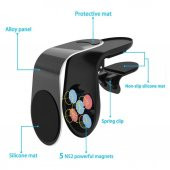 Araç Içi Telefon Tutucu Manyetik Mıknatıs L Tutacak Havalandırma 552903010 - 3