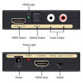 Hdmi Ses Ayırıcı Hdmi + Ses Hdmi + Audio Çevirici Extractor thumbnail 3