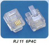 Rj11 Konnektör Rj11 6P4C Konnektör Jack 100 Adet - 2