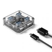 Orico Usb 3.0 4 Port Çoklayıcı Çoğaltıcı Hub Şeffaf Vl817 Chipli (552902327) - 2