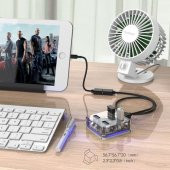 Orico Usb 3.0 4 Port Çoklayıcı Çoğaltıcı Hub Şeffaf Vl817 Chipli (552902327) - 3