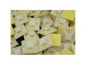 Yapışkanlı Kroşe Elektrik Kablo Bağı Kroşesi 3X3Cm 50 Adet thumbnail 3